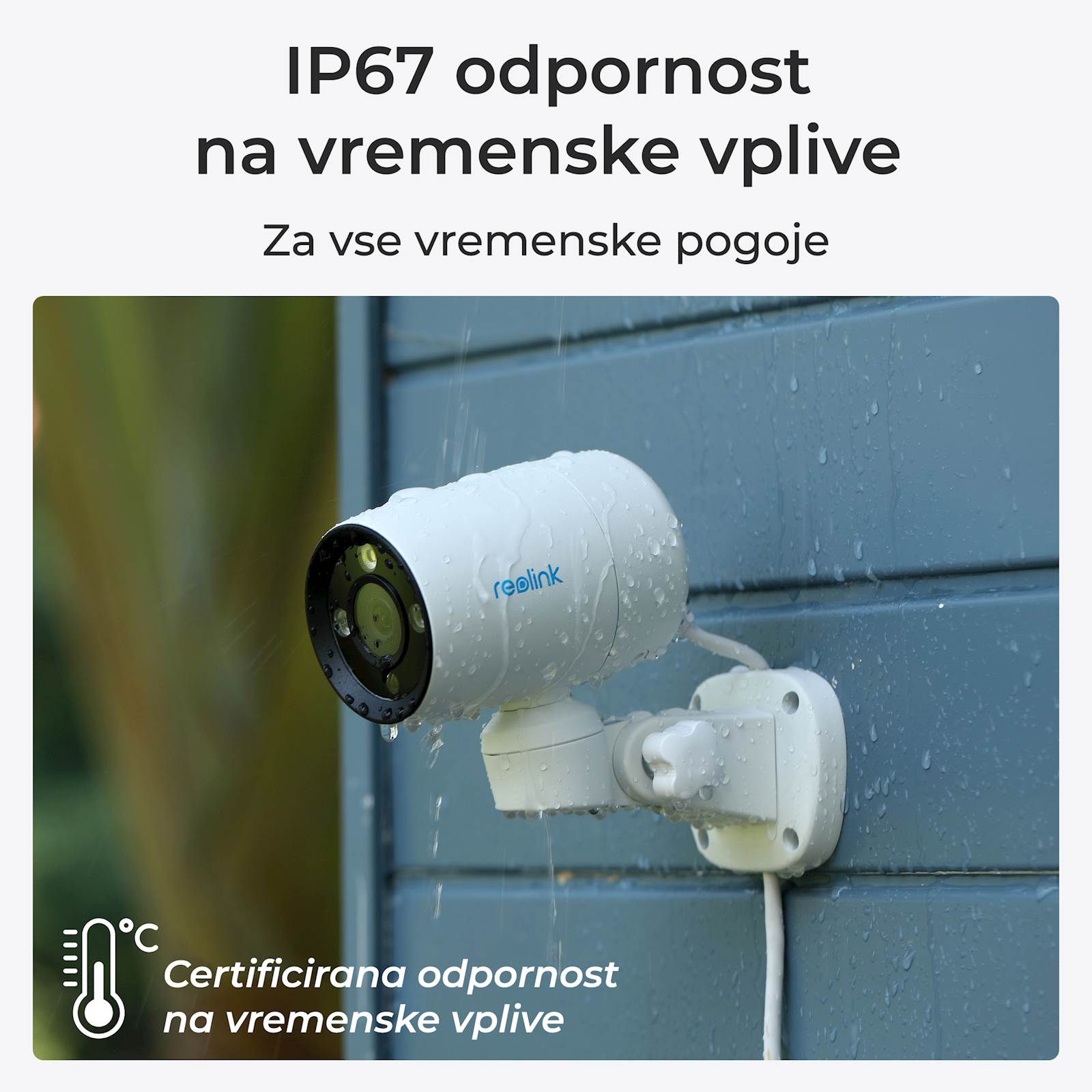 Reolink Ip Kamera serija P330P 4K, Zunanja, 180°, POE