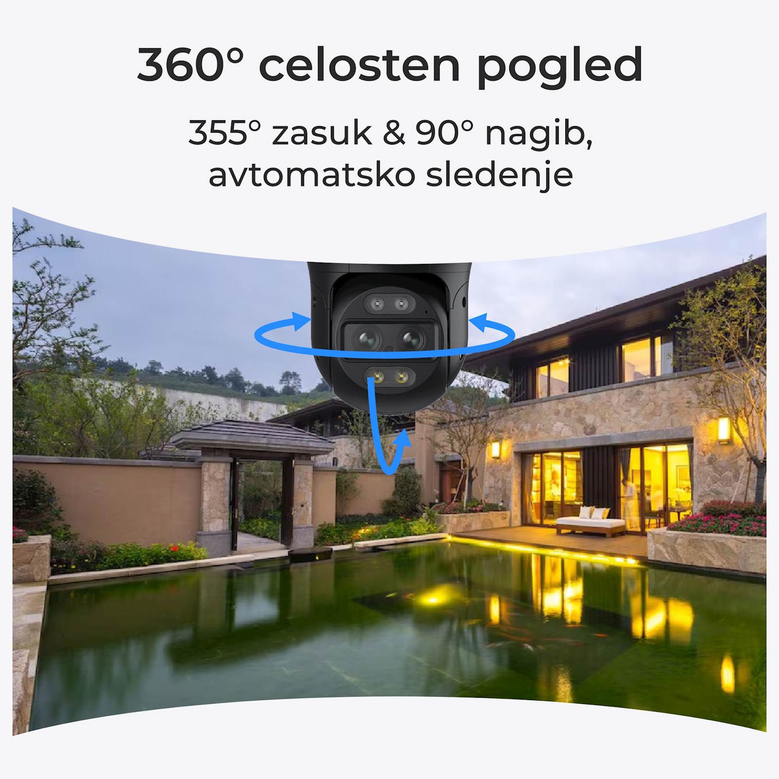 Reolink IP Kamera Trackmix Serija P760 4K, Dvojna leća, POE