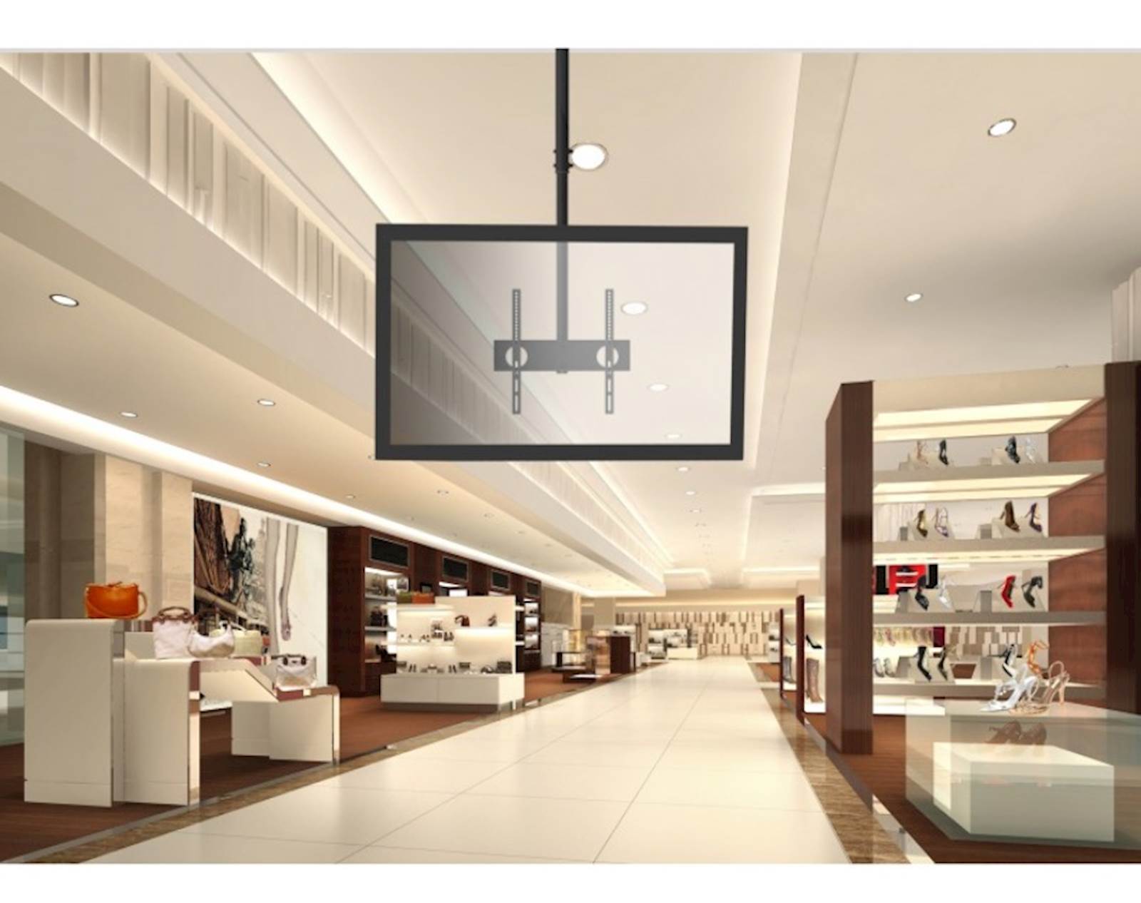 Nosač REFLECTA za TV PALLAS L  for inclined ceilings; 1050-1560mm; inclinable -15°, max load 50kg