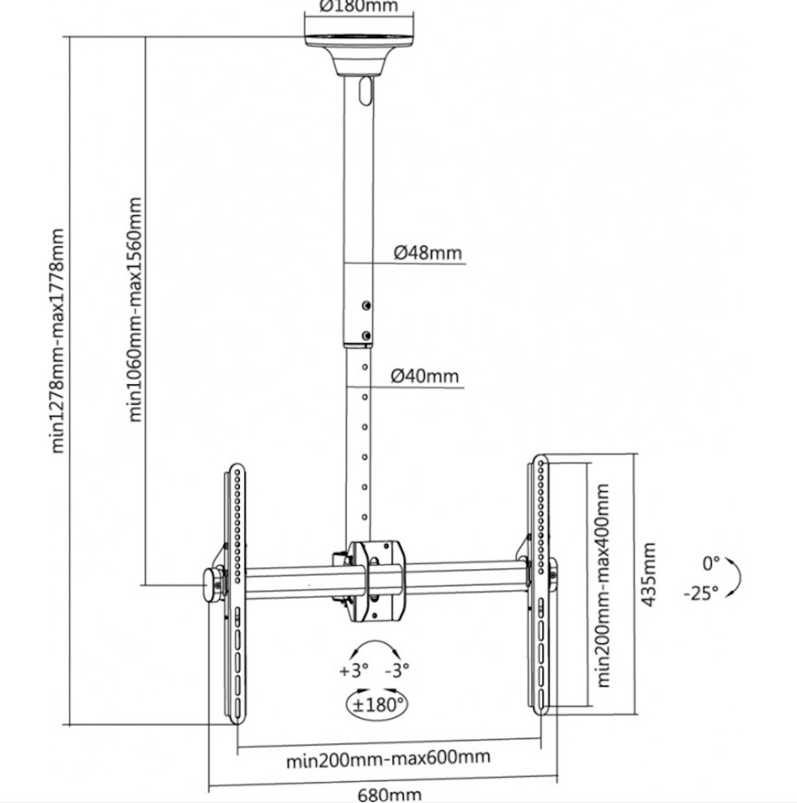Nosač REFLECTA za TV 70-6040T