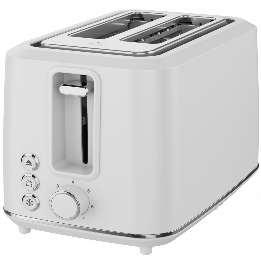 Electric Toaster, white, 220-240V, 50-60Hz, 920-1080W, 2 slots, 3 modes, 7 browning levels