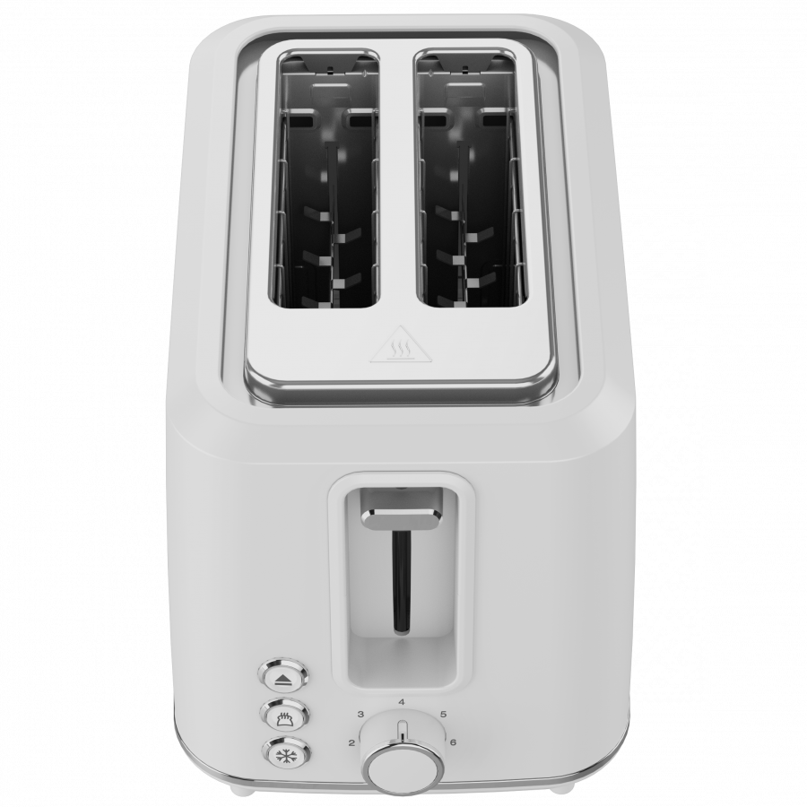 Electric Toaster, white, 220-240V, 50-60Hz, 920-1080W, 2 slots, 3 modes, 7 browning levels
