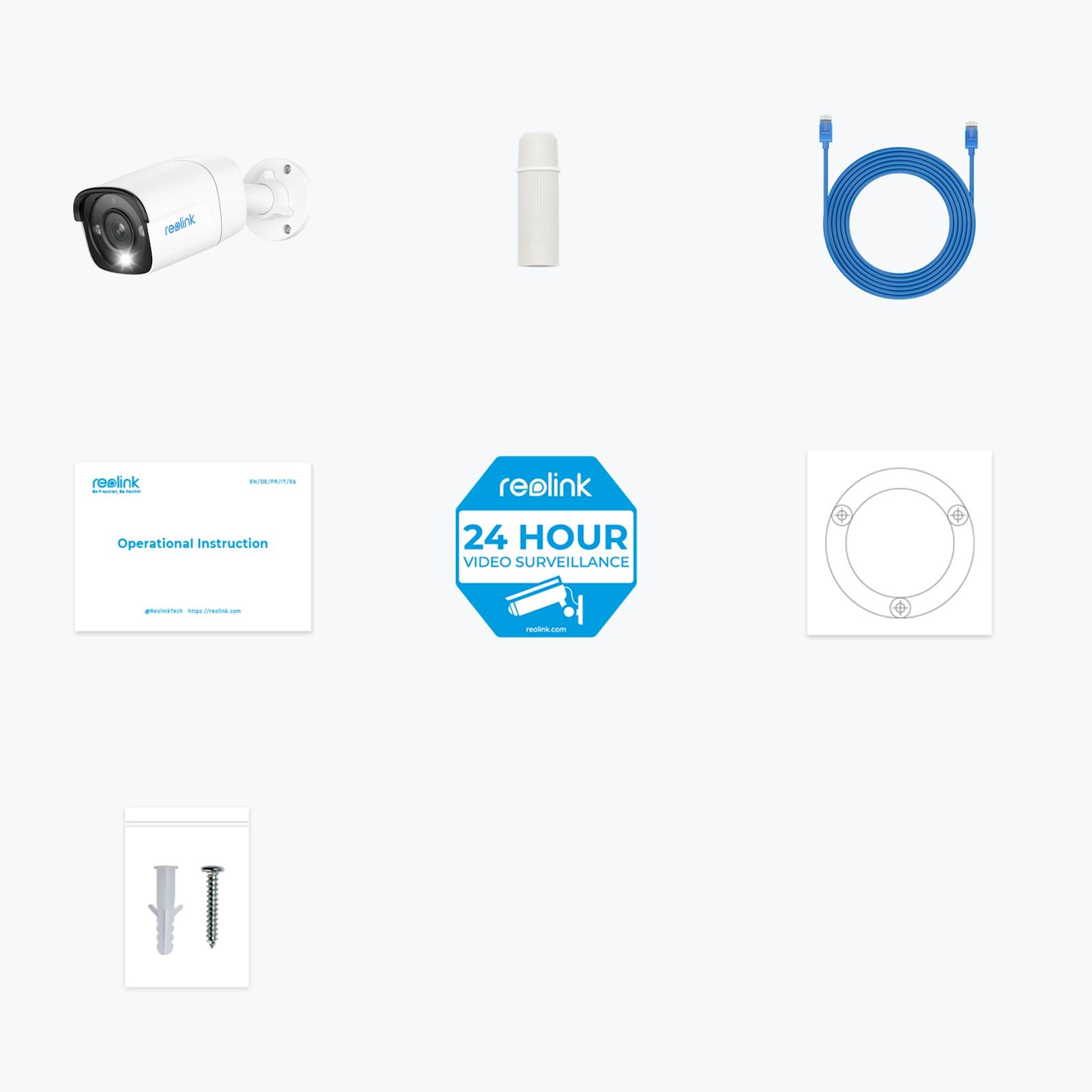 Ip Kamera Reolink serija P340 4K, Zunanja, 12MP, noćni vid u boji, Bullet POE