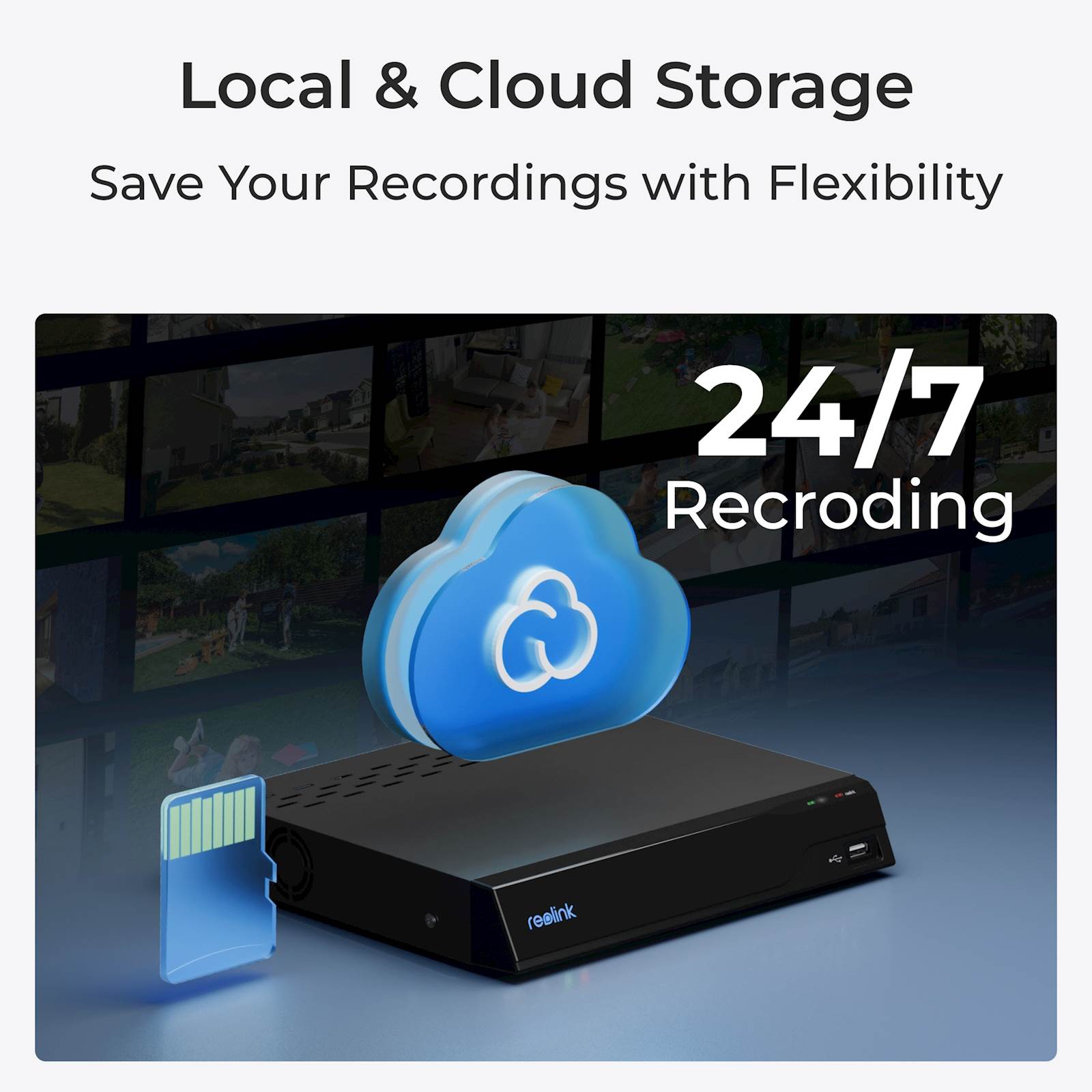 Reolink IP Kamera E serija E321 Bijela 3MP, Noćni vid 12m, Dvosmjerna komunikacija, PAN/TILT