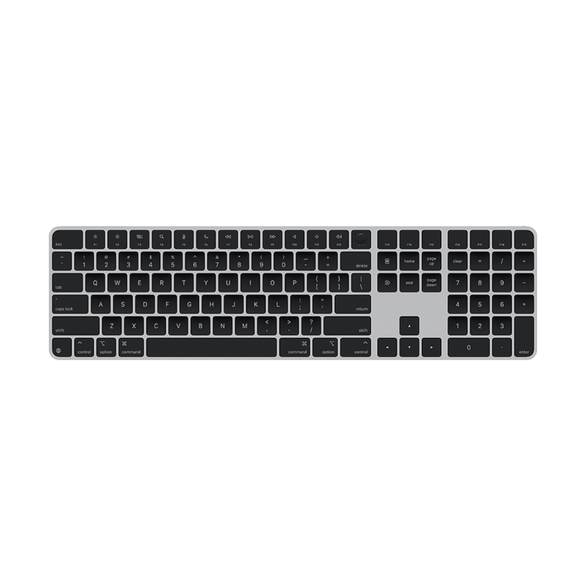 Magic Keyboard with Touch ID and Numeric Keypad for Mac models with Apple silicon - International English - Black Keys,Model A3119