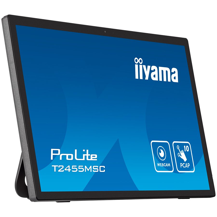 IIYAMA Monitor LED T2455MSC-B1 24” multi-touch IPS 1920x1080 16:9 400cd 1000:1 5ms projective capacitive touch HDMI DP USB