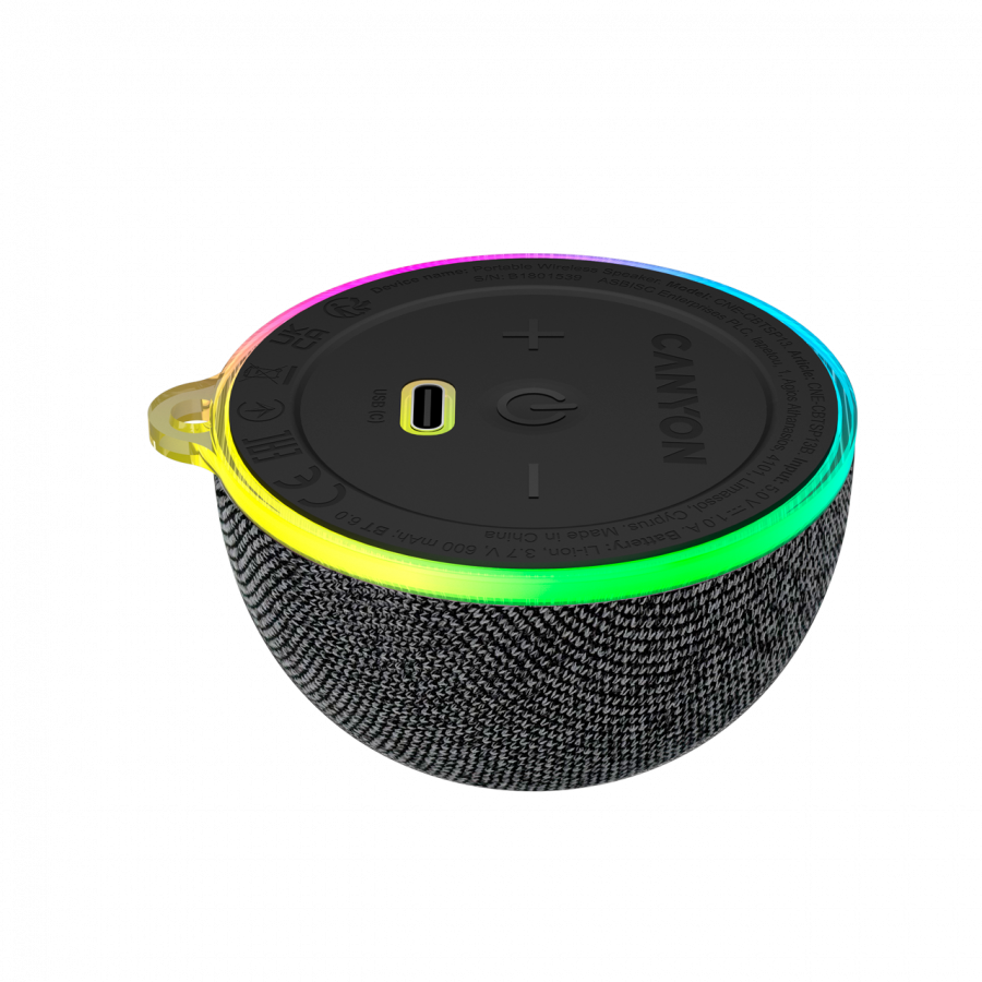 CANYON Magnetic BT speaker OnMove 13 5W Black