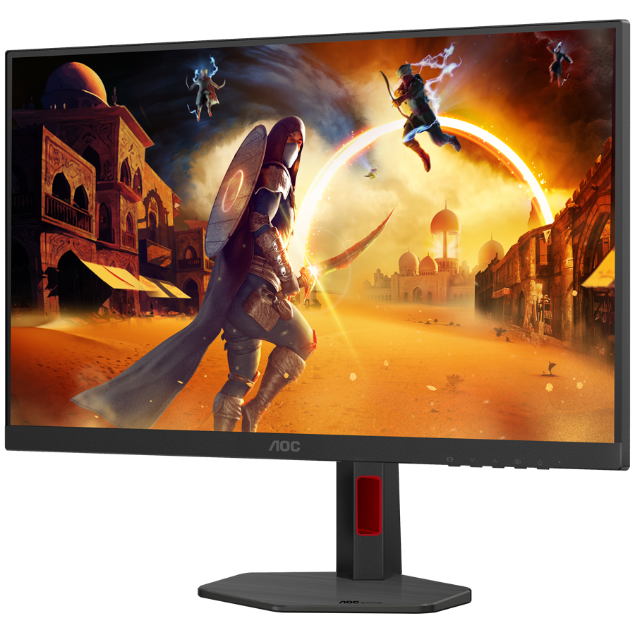 AOC Monitor Gaming Q27G4SRU 27", QHD (2560x1440), Fast IPS, 320Hz, 0.3ms MPRT (1ms GtG), 450 cd/m2, 1000:1, Adaptive Sync, G-Sync Compatible, HDR400, USB hub, 2x HDMI 2.1, 1x DP 1.4, Speakers, Full Ergo