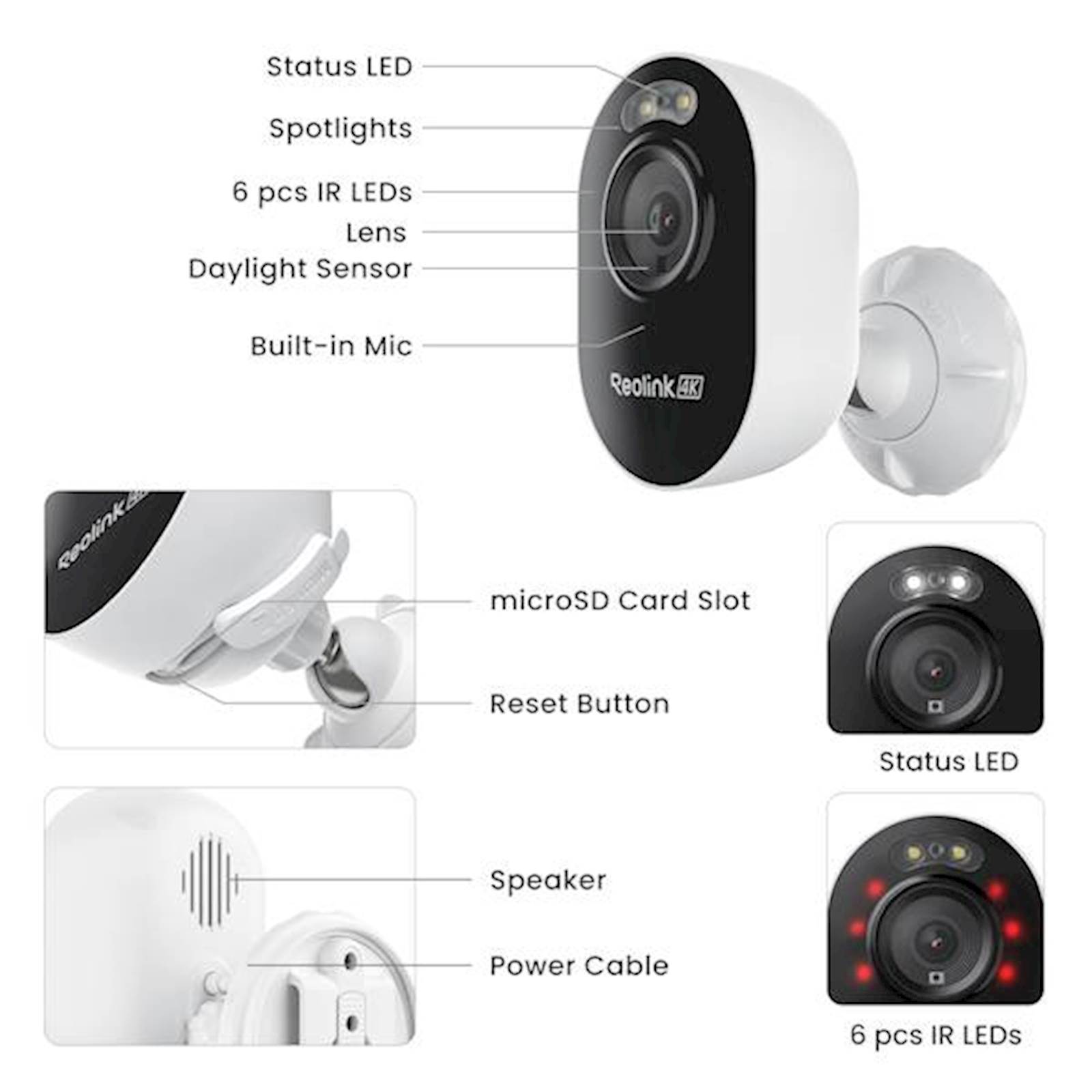 Reolink IP Kamera Lumus serija E450, 4K 8MP, IP65