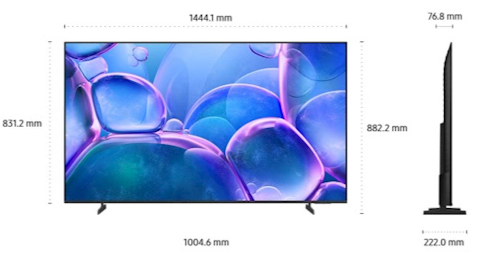 TV SAMSUNG Crystal UHD 4K  65" U7022F 