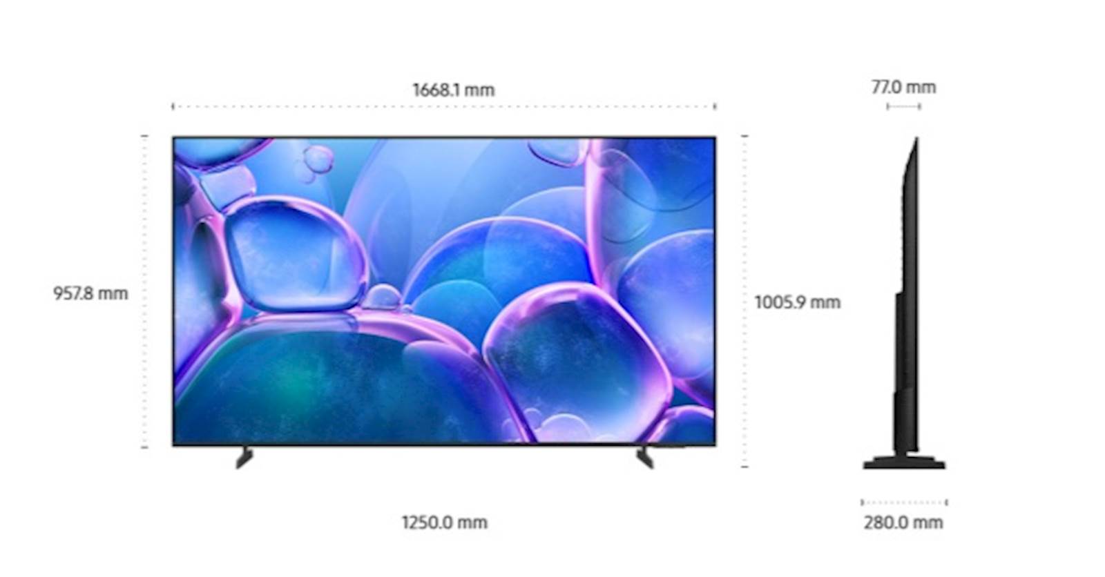 TV SAMSUNG Crystal UHD 4K  75" U7022F 