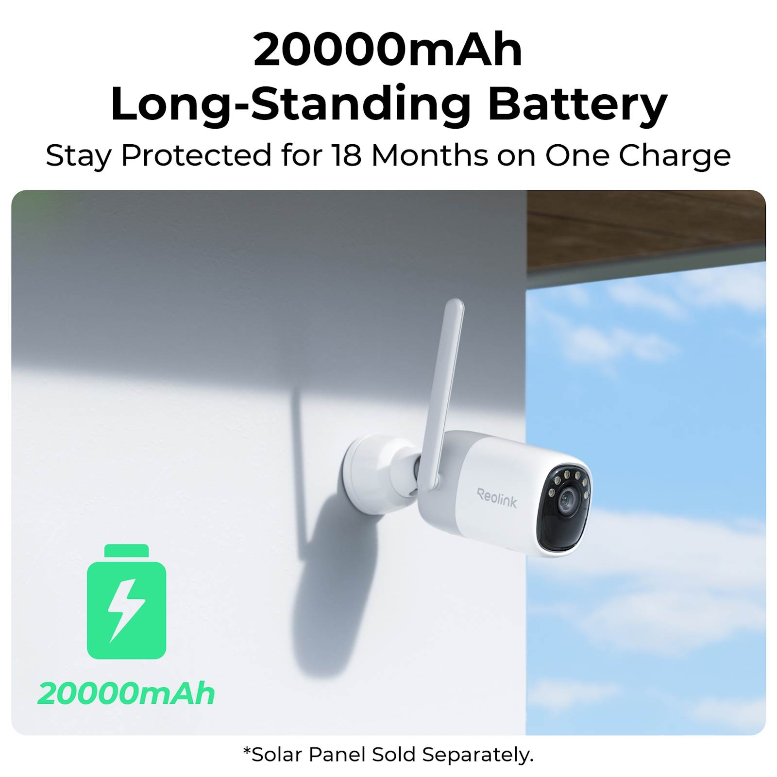 Reolink ALTAS B630 IP kamera + solarni panel 2, 4MP, 2K, WIFI 6, 20000mAh baterija, AI