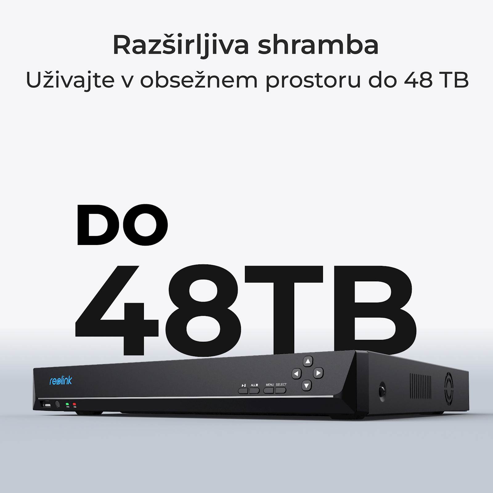 Reolink NVR snimač NVS36 16MP, 36 kanalni, podrška do 48 TB HDD