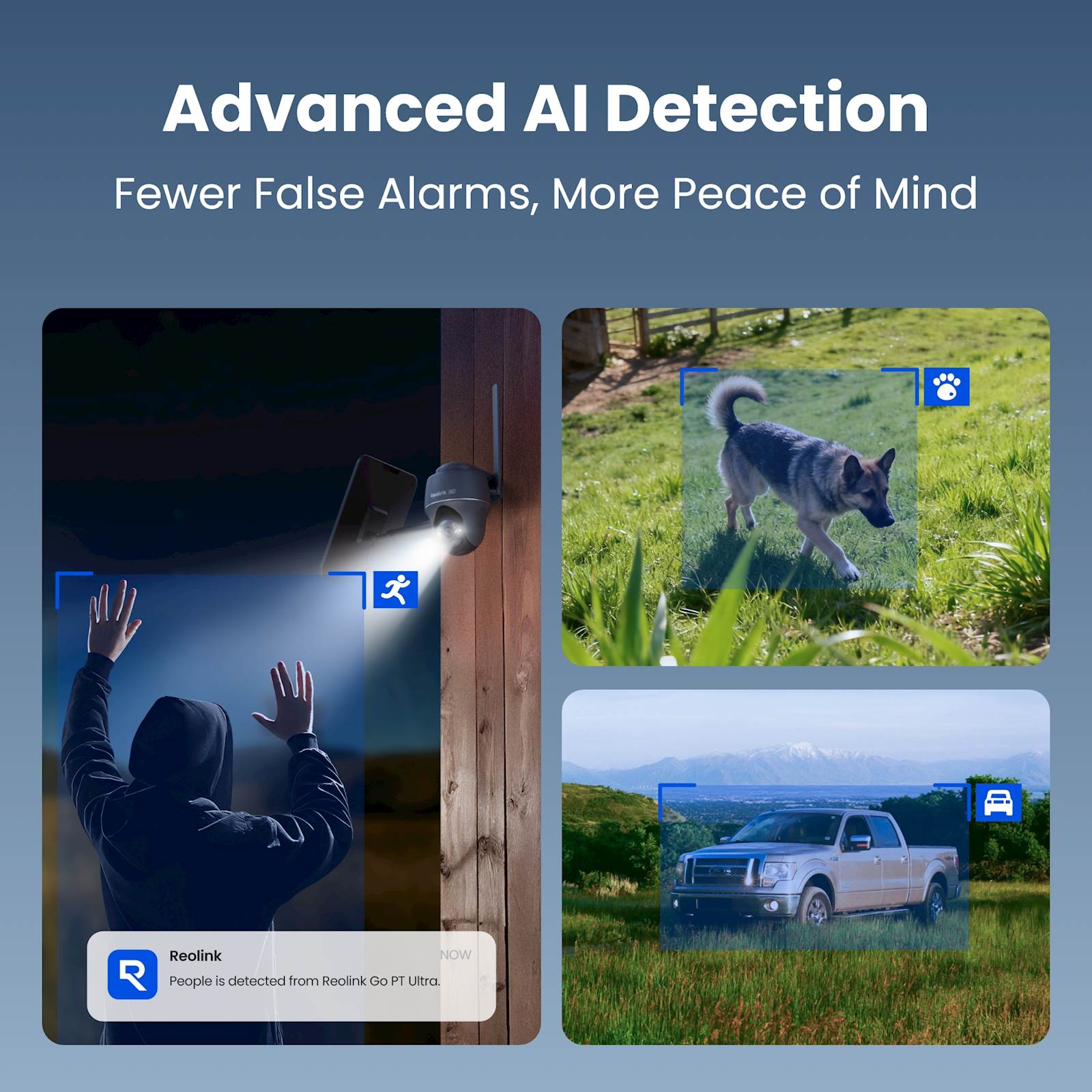 Reolink IP Kamera GO serija G440 Grey 4K, Baterijska, 4G LTE, Pan&Tilt, Priložen Solarni panel 2 6W