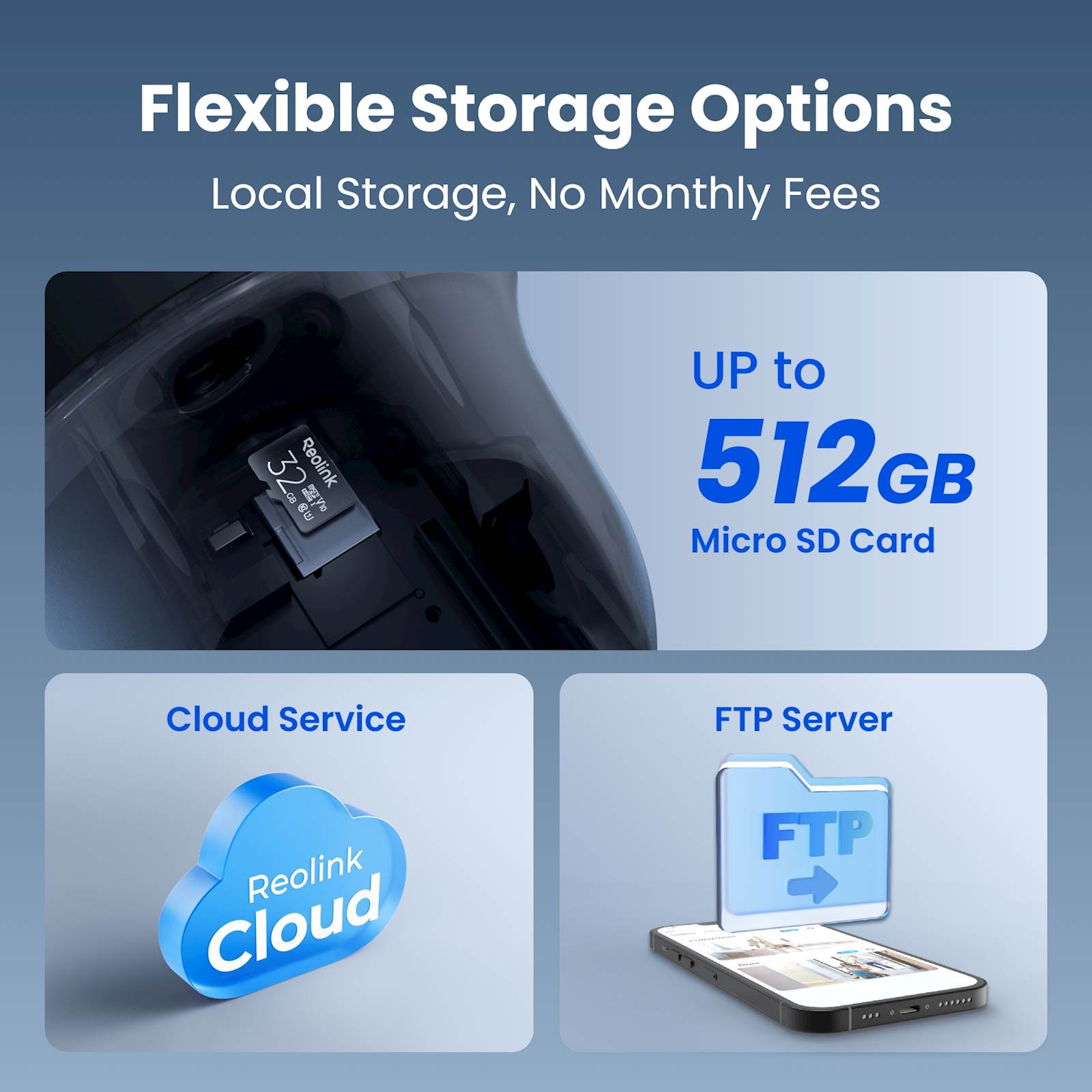 Reolink IP Kamera GO serija G440 Grey 4K, Baterijska, 4G LTE, Pan&Tilt, Priložen Solarni panel 2 6W