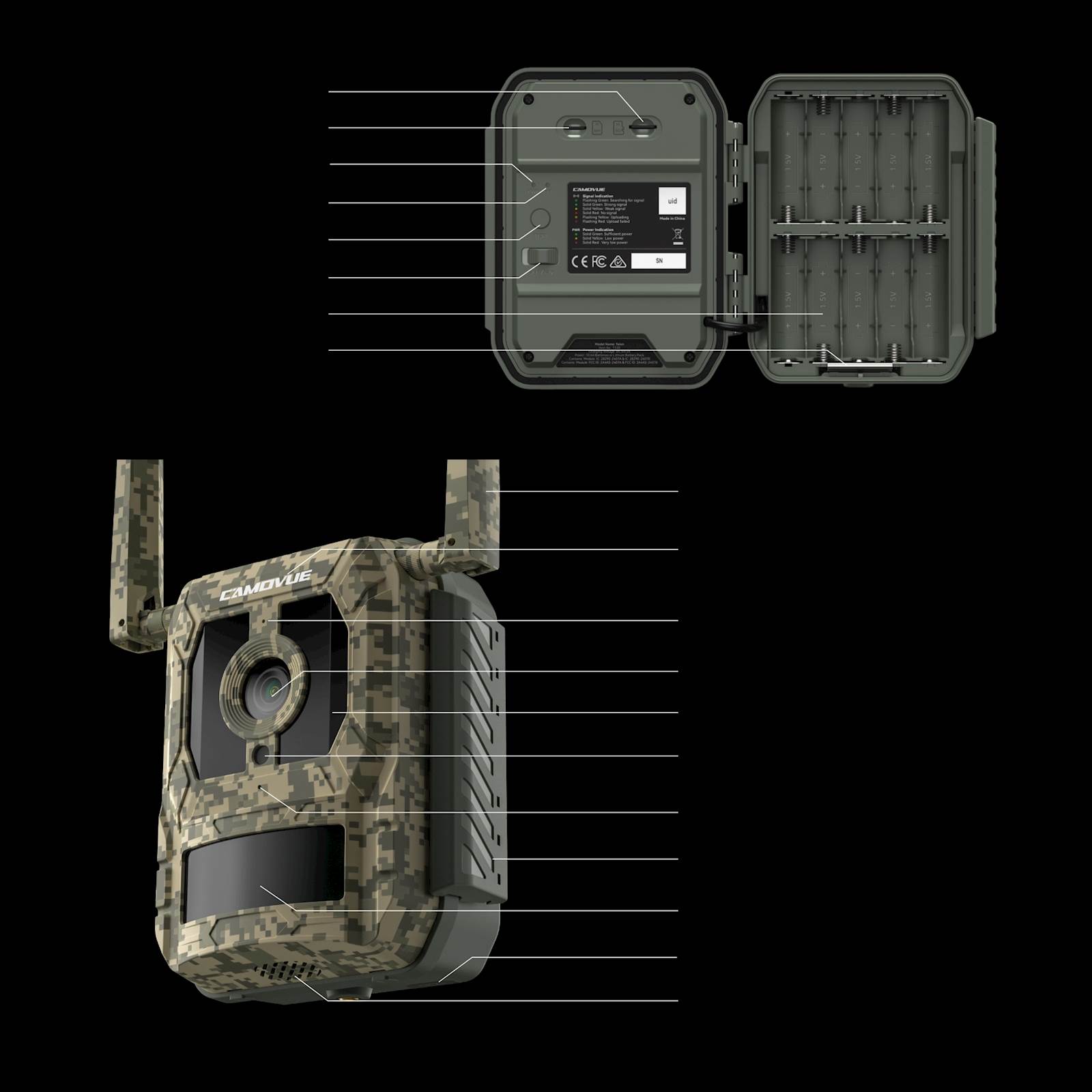 Reolink IP kamera Camovue Talon Serija S130 LTE/GPS, AAA baterije, prepoznaje 12 vrsta životinja