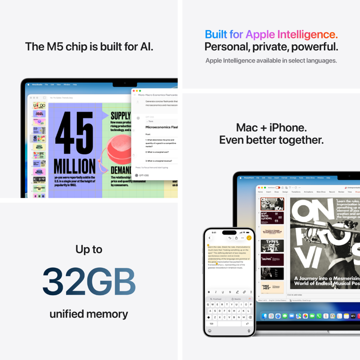 MacBook Air 15-inch,Sky Blue,Model A3448,M5 CHIP WITH 10C CPU, 10C GPU,16GB unified memory,35W Dual USB-C Power Adapter, 512GB SSD storage,Two Thunderbolt 4 Ports,Touch ID,Liquid Retina display,Force Touch Trackpad, KEYBOARD-INT