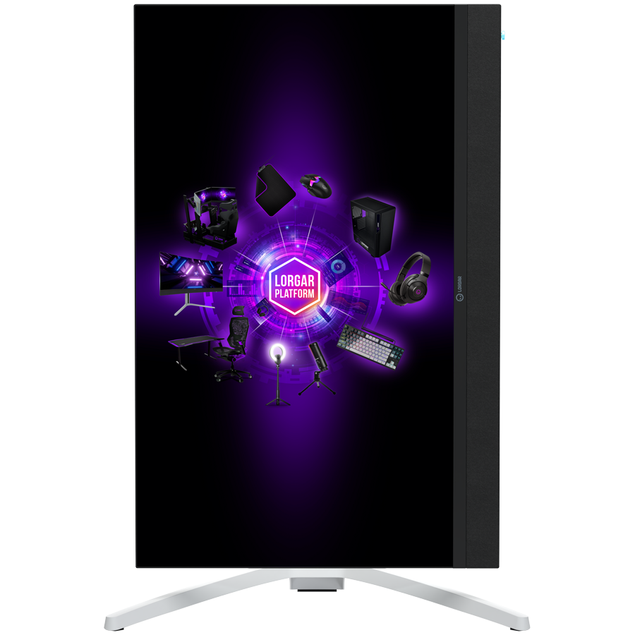 LORGAR 27MP1, UHD MiniLED Gaming Monitor Pro, 27'' (3840*2160) fast IPS flat monitor, black/milky grey