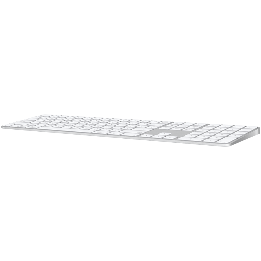 Apple Magic Keyboard (2024) w Touch ID and Numeric Keypad - Croatian - White Keys