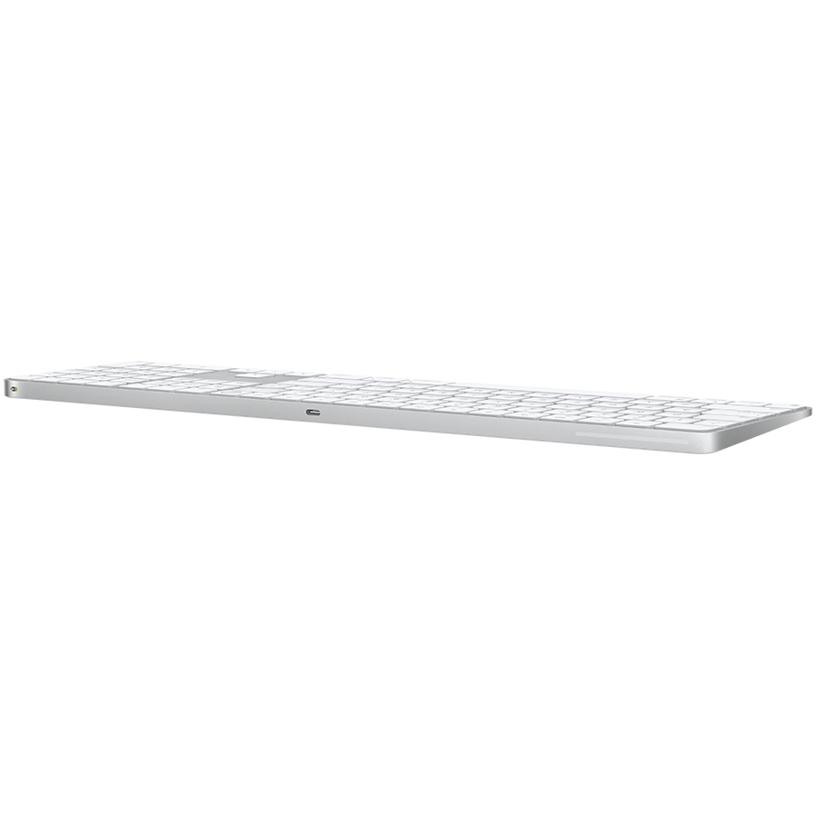 Apple Magic Keyboard (2024) w Touch ID and Numeric Keypad - Croatian - White Keys