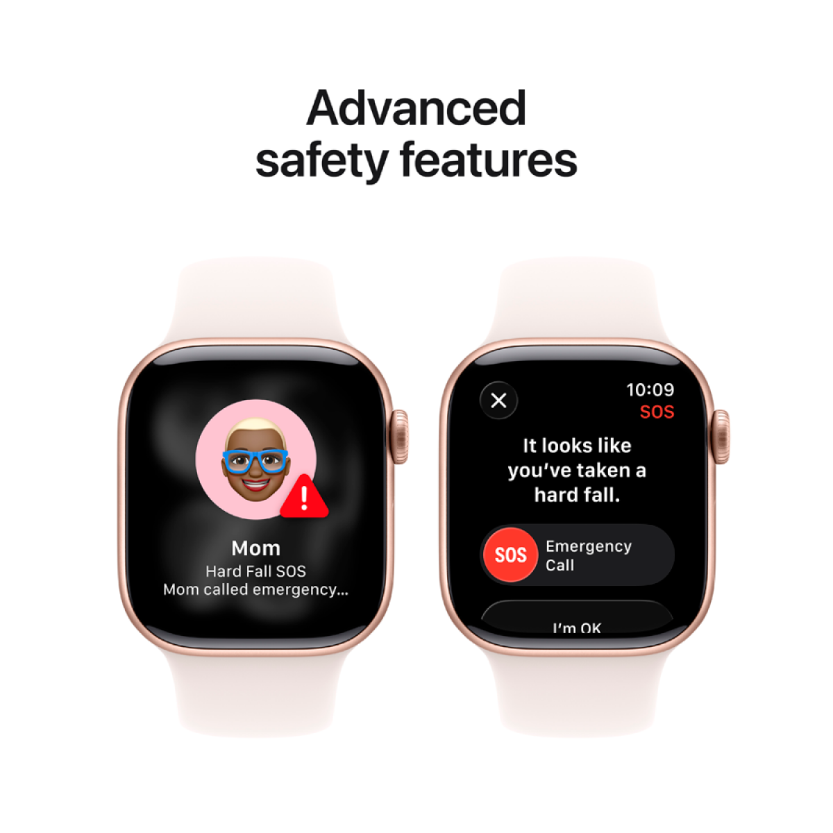 Apple Watch Series 11 GPS 42mm Rose Gold Aluminium Case with Light Blush Sport Band - S/M,Model A3331