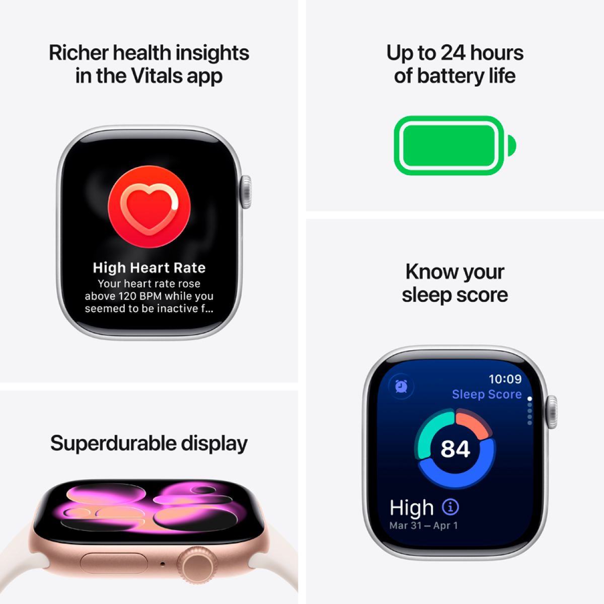 Apple Watch Series 11 GPS 46mm Jet Black Aluminium Case with Black Sport Band - M/L,Model A3333