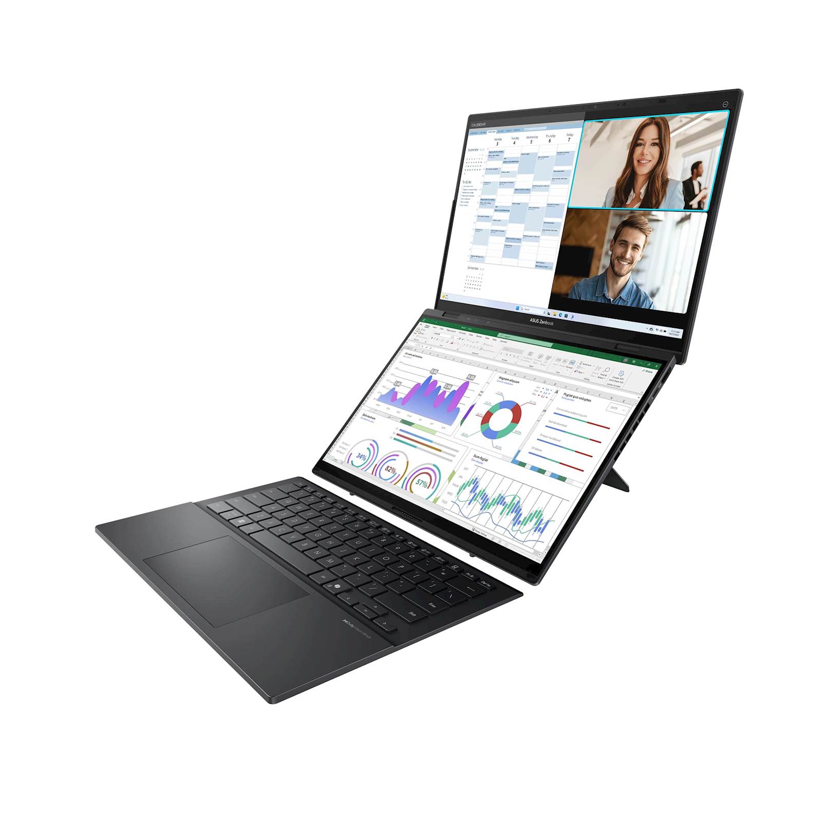 Laptop ASUS Zenbook Duo 14 UX8407AA-SN151X 14"FHD+ OLED TOUCH U9-H484 16C/16T 32GB DDR5 s2TB W11p 2Y