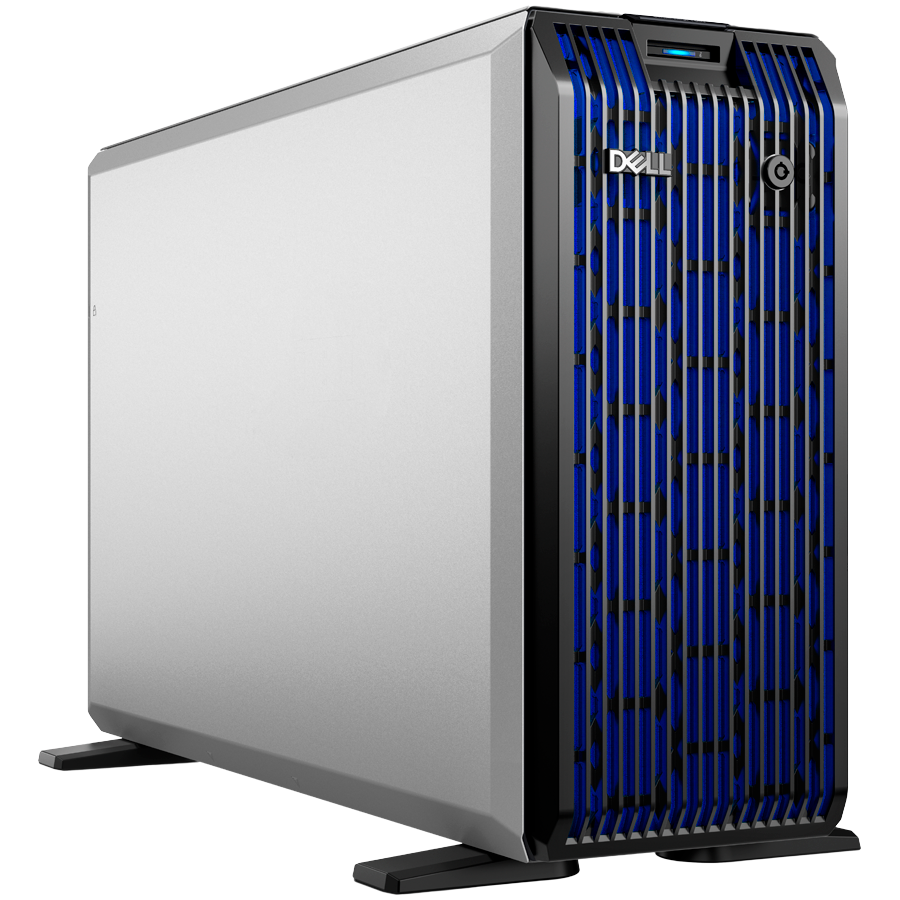 DELL EMC PowerEdge T360, 8x3.5", Intel Xeon 6315P (2.8G, 4C/4T, 12MB, Turbo, 55W), 16GB UDIMM 5600MT/s, 2TB 7.2K SATA 6Gbps, PERC H355, iDRAC9 Enterprise, Single Hot-Plug PSU 700W, BCM 5720 DP, Bezel, 3Y NBD
