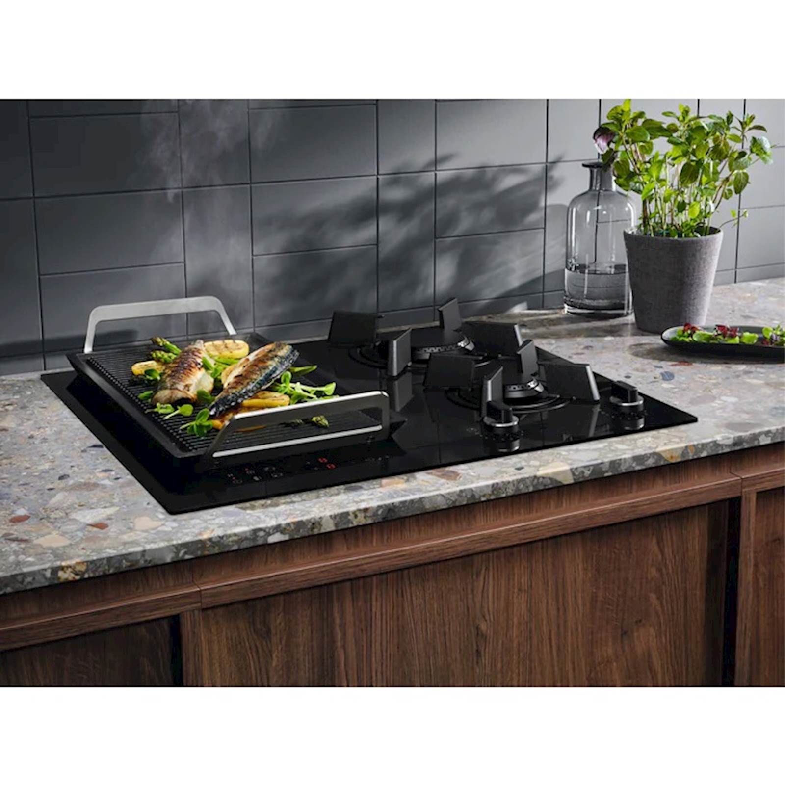 Ugradbena ploča Electrolux KDI641723K, ind. + plin
