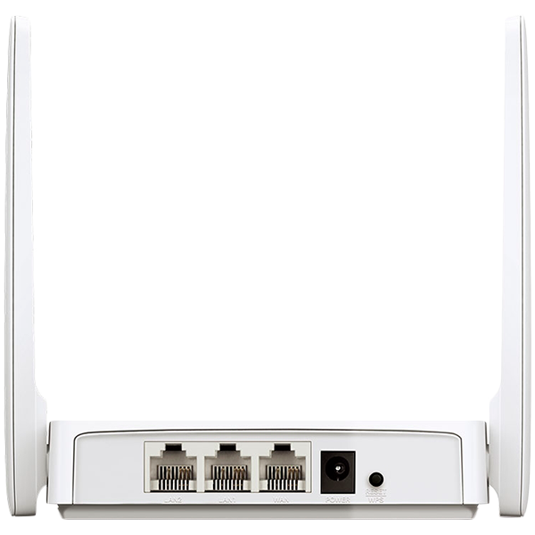 Mercusys AC10 AC1200 Wireless Dual Band Router, 300 Mbps at 2.4 GHz + 867 Mbps at 5 GHz, 4 × 5 dBi Fixed External Antennas, 2× 10/100 Mbps LAN Ports, 1× 10/100 Mbps WAN Port, Access Point Mode, Beamforming, MU-MIMO, Parental Controls, Guest