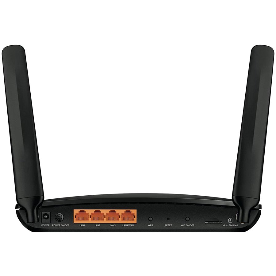 TP-Link AC1200 4G LTE Advanced Cat6 Gigabit Router, build-in 300Mbps 4G+ LTE Advanced modem, LTE-FDD/LTE-TDD/DC-HSPA+/HSPA+/HSPA/UMTS, with 3x10/100/1000Mbps LAN ports and 1x10/100/1000Mbps LAN/WAN port, 300Mbps at 2.4GHz + 867Mbps at 5GHz