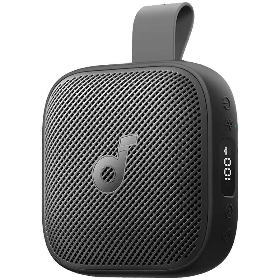 Anker, Soundcore Boom Go 3i Black, 24 Hour Playtime, 15W, IP68, Battery Display, Emergency Charging for Phone, TWS Pairing capable, RGB Lights