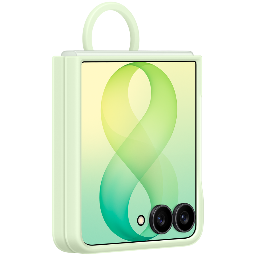 Samsung Galaxy Flip8 Silicone Ring Magnet Case Green