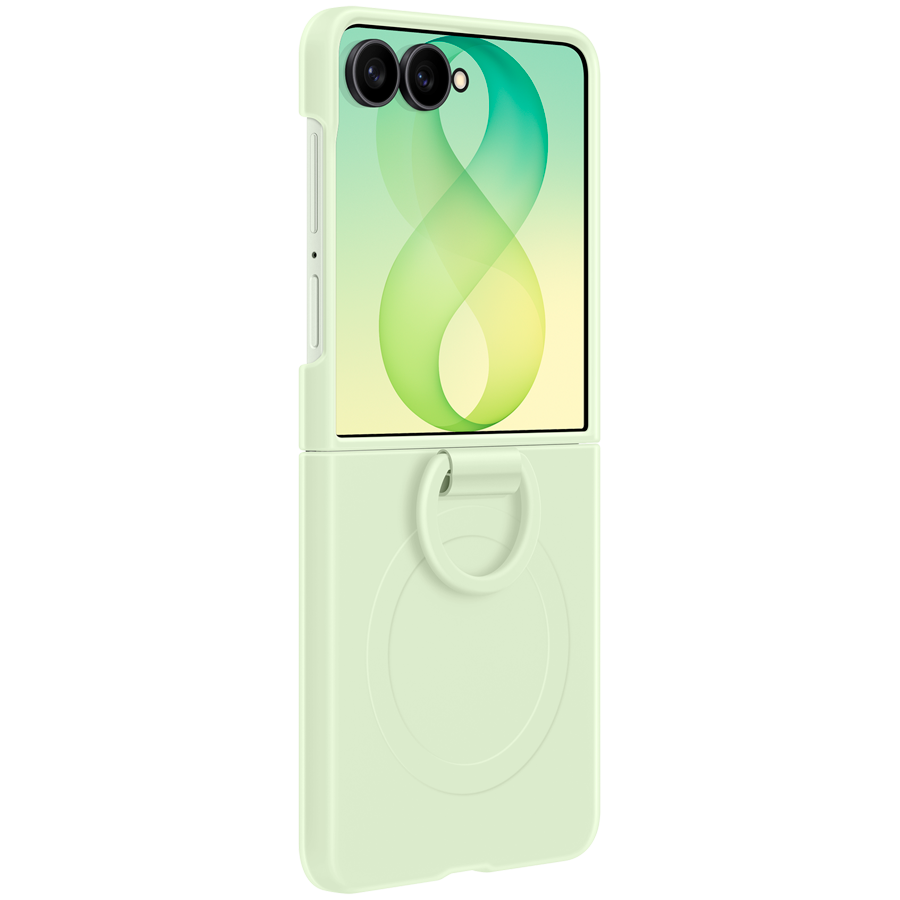Samsung Galaxy Flip8 Silicone Ring Magnet Case Green
