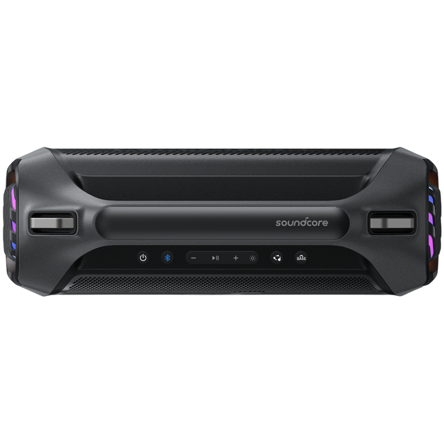 Anker, soundcore Boom 2 Plus Black Speaker, 140W, 20-Hour Playtime, 30W Fast Recharging, BassUp 2.0, 103dB Loud Sound, BT 6.0, Waterproof (IPX7) Floatable