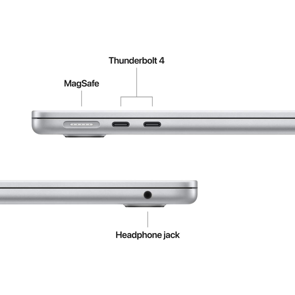 MacBook Air 13-inch,Silver,Model A3449,M5 CHIP WITH 10C CPU, 10C GPU,16GB unified memory,30W USB-C Power Adapter,512GB SSD storage,Two Thunderbolt 4 Ports,Touch ID, Liquid Retina display,Force Touch Trackpad, KEYBOARD-INT