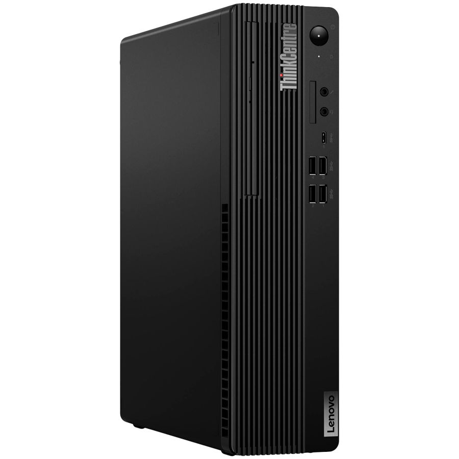 ThinkCentre M70s Gen 5 SFF, Intel Core i3-14100, 16GB DDR5-4800, 512GB M.2 PCIe Gen4 SSD, Integrated Graphics, Front: 1x USB-C 3.2 Gen 1, 2x USB-A 3.2 Gen 1, 2x USB-A 2.0, Rear: 2x USB-A 3.2 Gen 1, 2x USB-A 2.0, HDMI, DisplayPort, RJ-45, USB KB/Mouse, 180