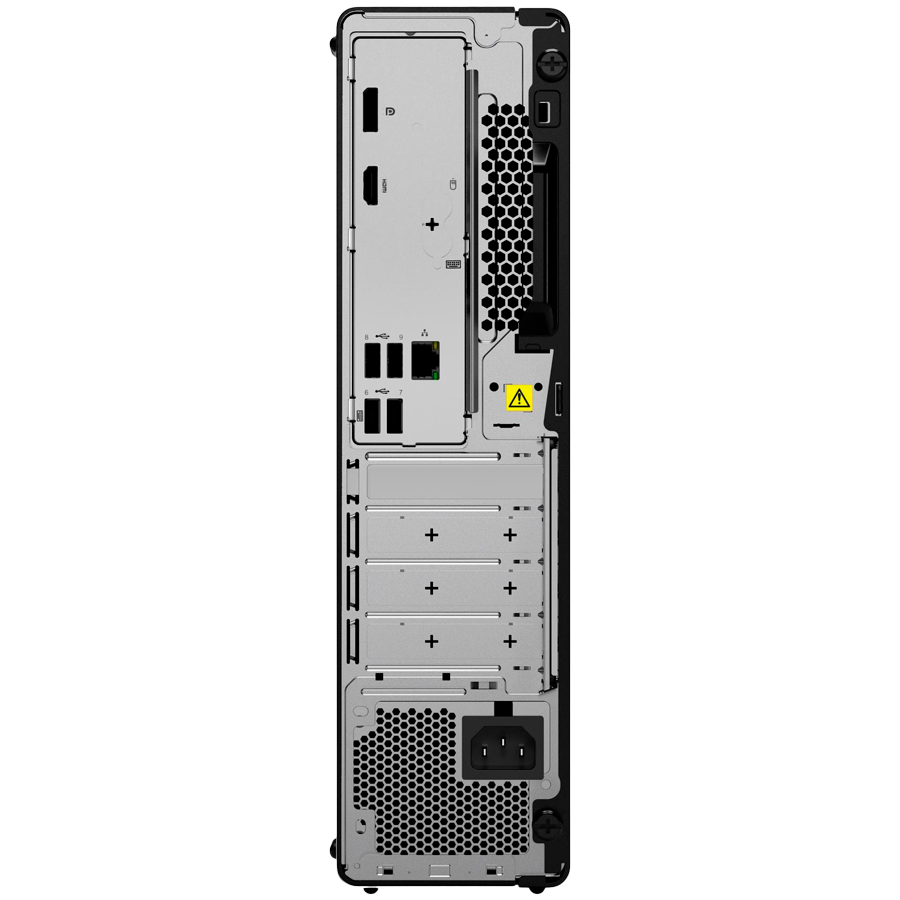 ThinkCentre M70s Gen 5 SFF, Intel Core i3-14100, 16GB DDR5-4800, 512GB M.2 PCIe Gen4 SSD, Integrated Graphics, Front: 1x USB-C 3.2 Gen 1, 2x USB-A 3.2 Gen 1, 2x USB-A 2.0, Rear: 2x USB-A 3.2 Gen 1, 2x USB-A 2.0, HDMI, DisplayPort, RJ-45, USB KB/Mouse, 180