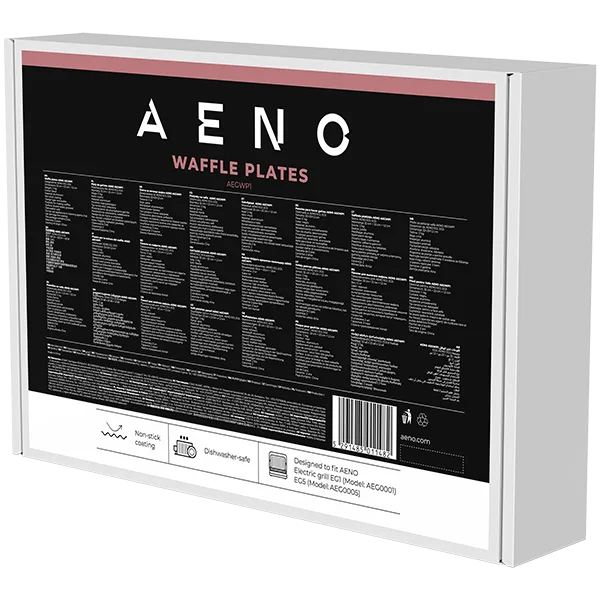 AENO Electric grill AEG0001/AEG0005 Waffle plate,  Non-stick coating, size: 290*234mm, 2 pcs in set