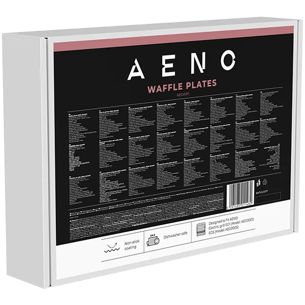 AENO Electric grill AEG0001/AEG0005 Waffle plate,  Non-stick coating, size: 290*234mm, 2 pcs in set
