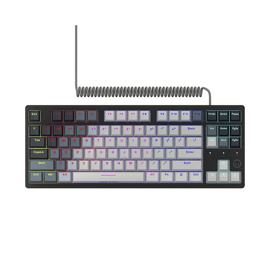 LORGAR Gaming Keyboard Azar 514TKL Wired White EN