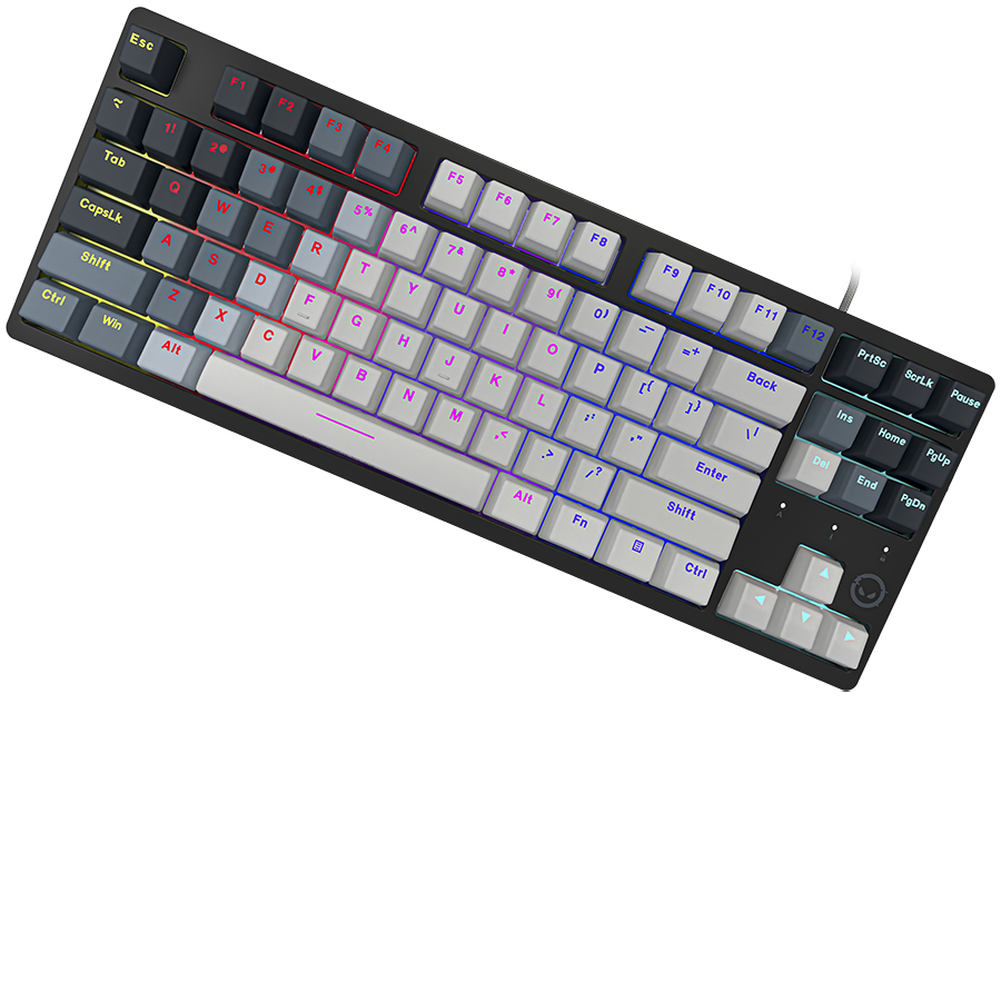 LORGAR Gaming Keyboard Azar 514TKL Wired White EN