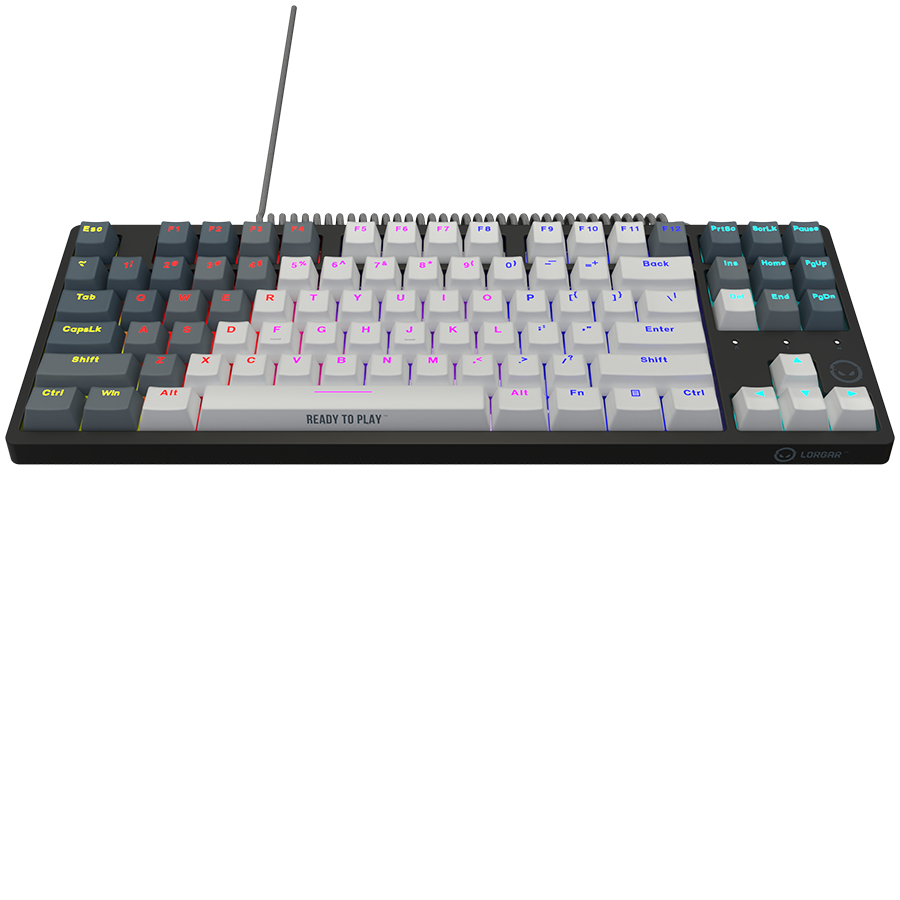 LORGAR Gaming Keyboard Azar 514TKL Wired White EN