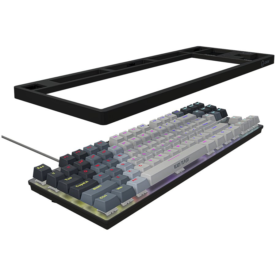 LORGAR Gaming Keyboard Azar 514TKL Wired White EN