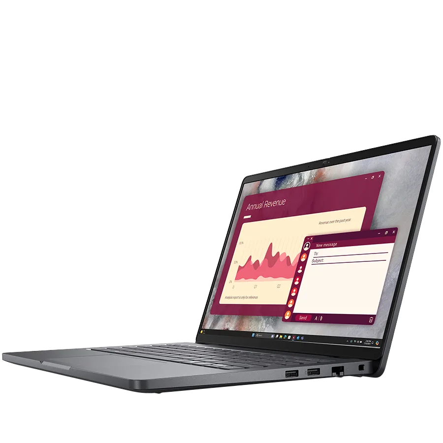 Dell Pro 14 PC14250, 14" FHD+ (1920x1200), Intel Core 5 120U, 1x 16GB DDR5, M.2 512GB SSD, Int GPU, WiFi 6E + BT 5.3, FHD IR Cam, 2x USB 3.2, 1x USB C 3.2, 1x USB C THB4, RJ-45, FgrPr, Backlit kb, 55Wh, W11Pro, 3Yr